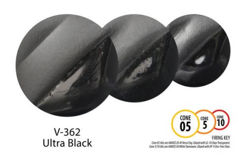 AMACO Velvet Underglaze V-362 - Ultra Black - 2 fluid oz.